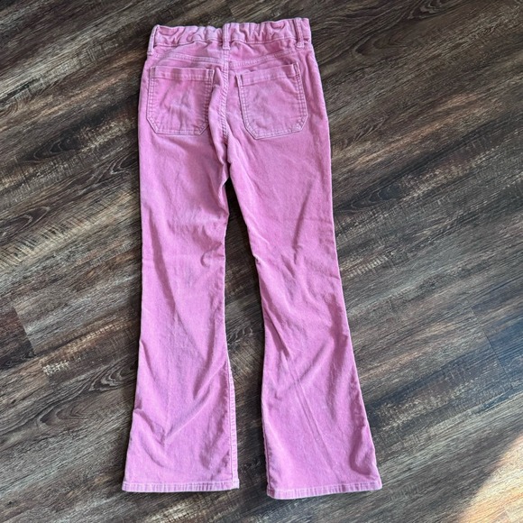 GAP Kids Girls Pink Corduroy Pants Size 10‎ High Rise 70s Flare Stretch Y2K Vibe - Picture 2 of 6